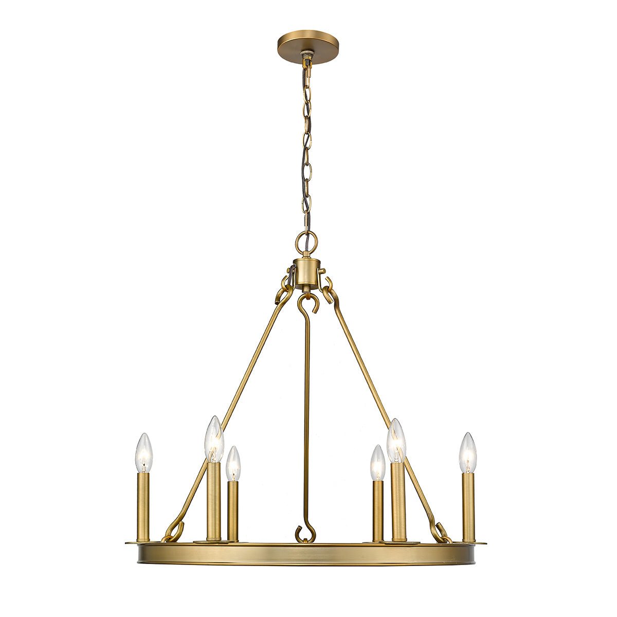 Chandelier Barclay - Laiton ancien 25" by Z - Lite | Luminaires & cie