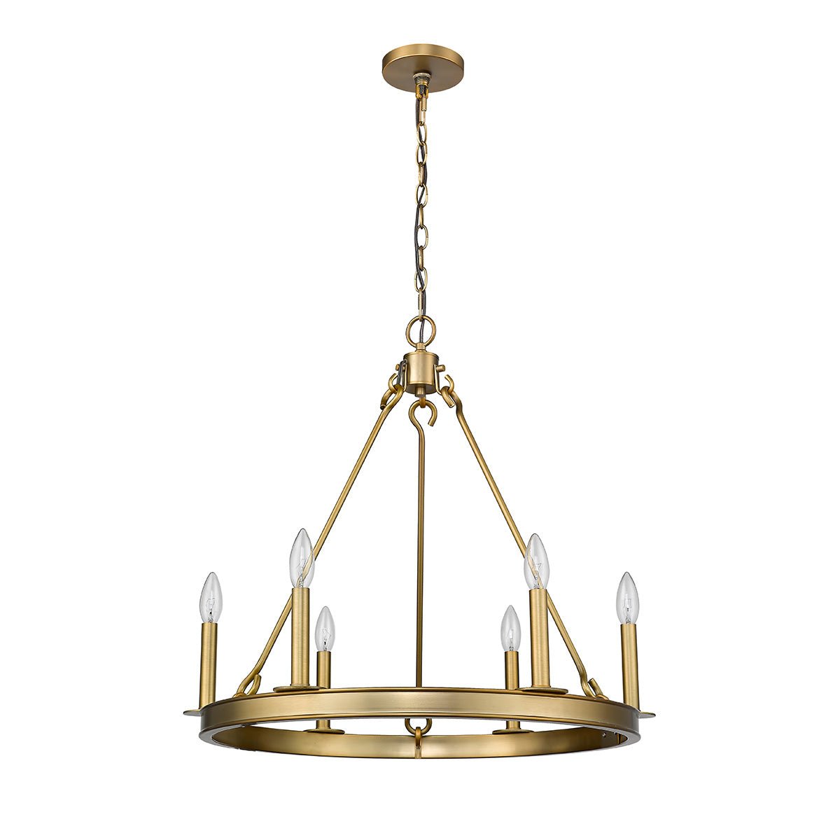 Chandelier Barclay - Laiton ancien 25" by Z - Lite | Luminaires & cie