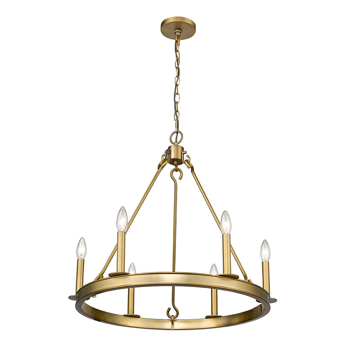Chandelier Barclay - Laiton ancien 25" by Z - Lite | Luminaires & cie