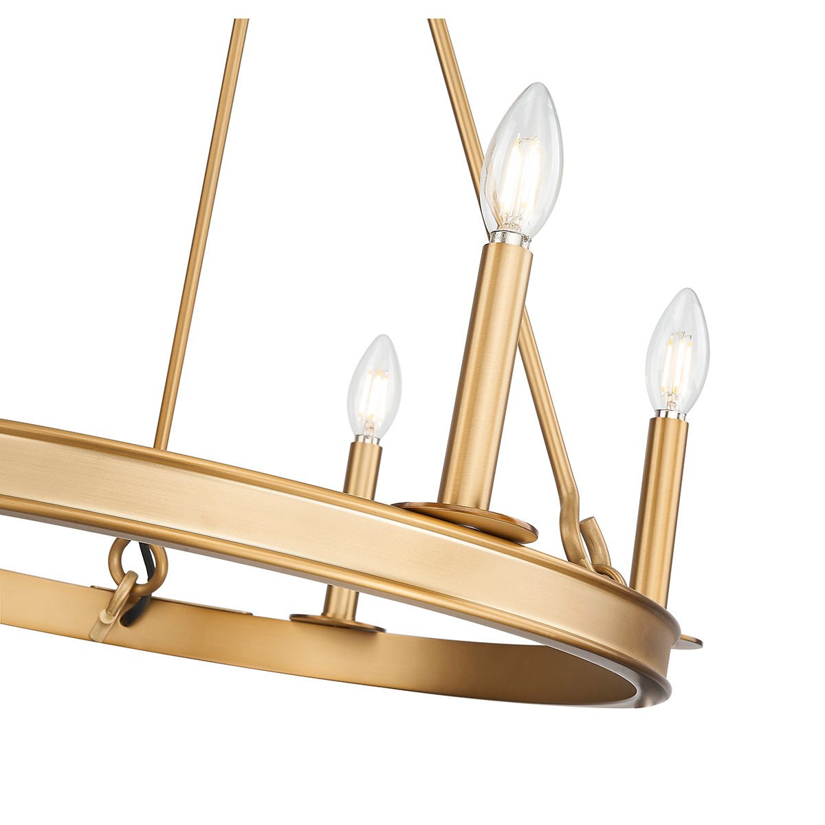 Chandelier Barclay - Laiton frotté 25" by Z - Lite | Luminaires & cie