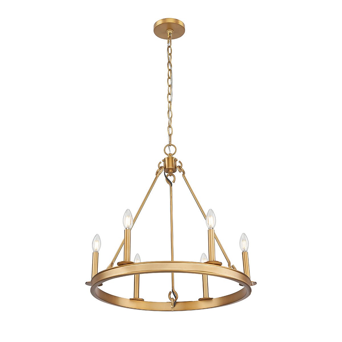 Chandelier Barclay - Laiton frotté 25" by Z - Lite | Luminaires & cie