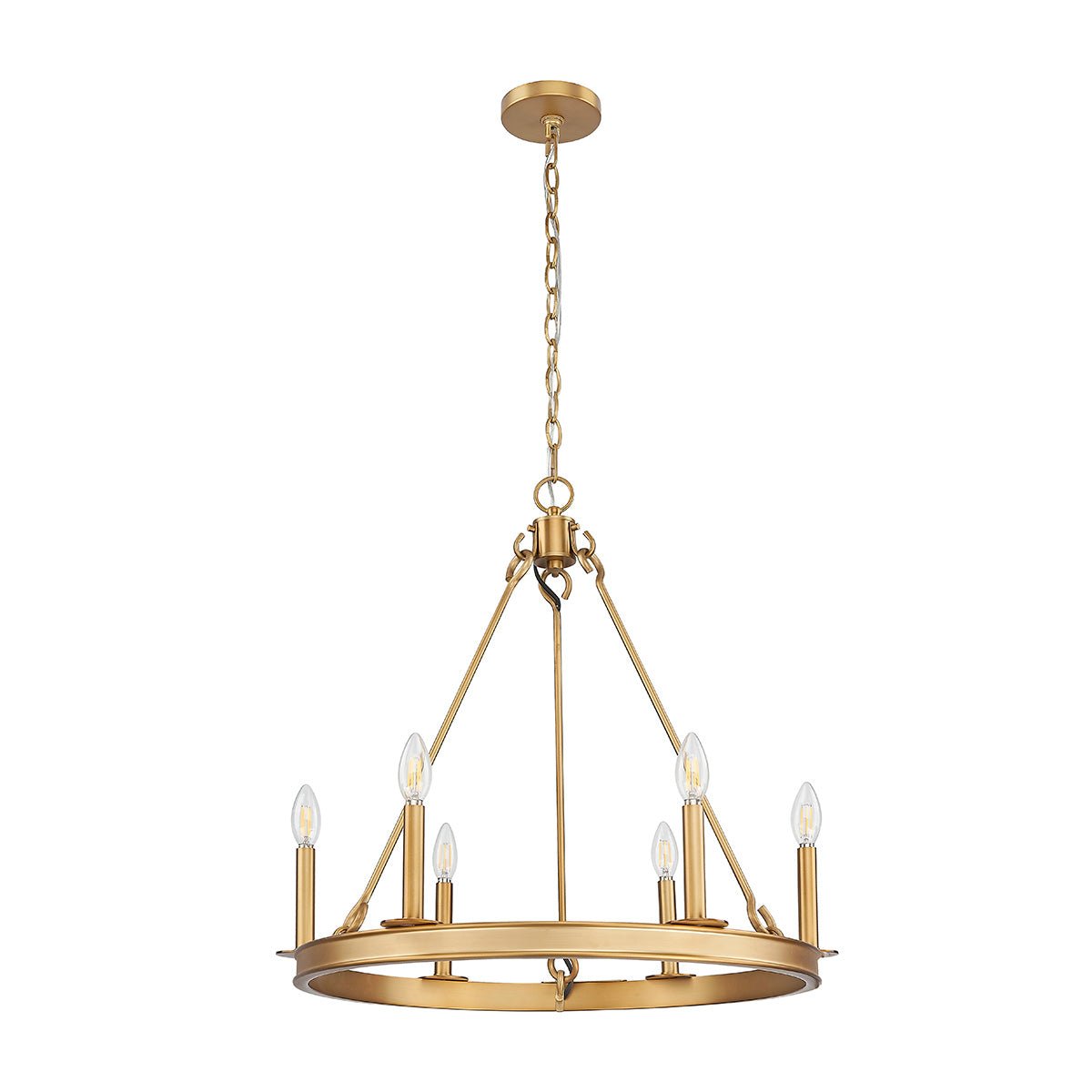 Chandelier Barclay - Laiton frotté 25" by Z - Lite | Luminaires & cie