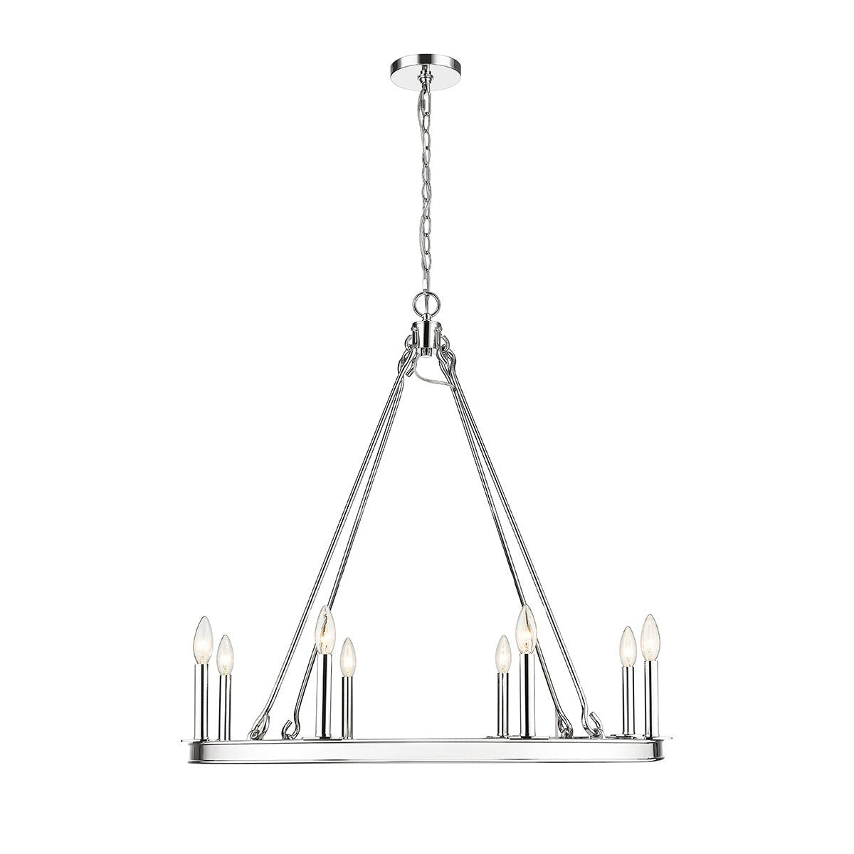 Chandelier Barclay - Nickel poli 33" by Z - Lite | Luminaires & cie