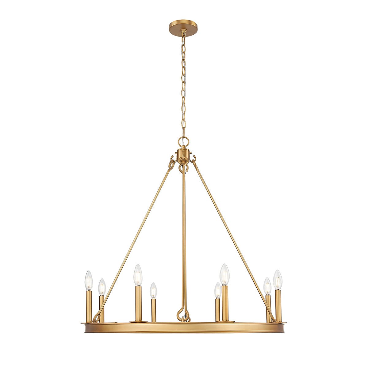Chandelier Barclay - Laiton frotté 33" by Z - Lite | Luminaires & cie