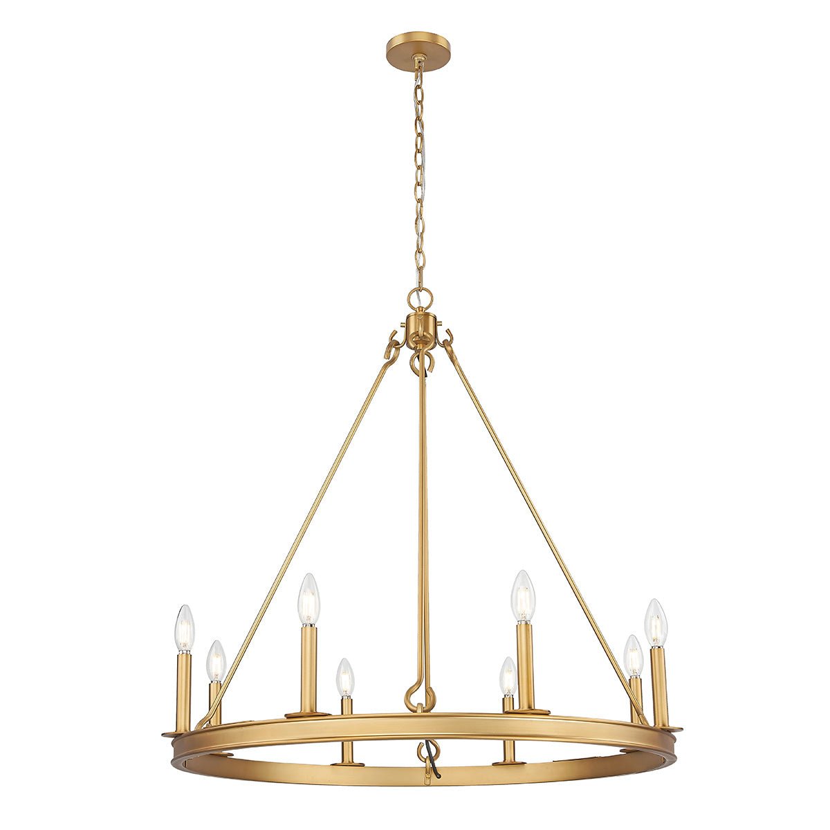 Chandelier Barclay - Laiton frotté 33" by Z - Lite | Luminaires & cie