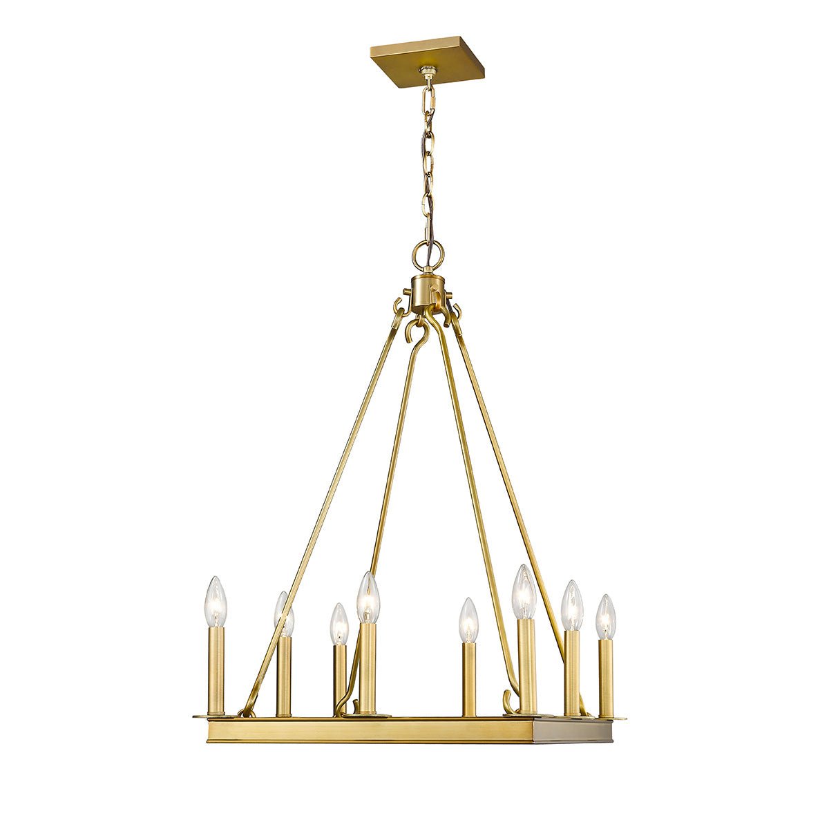 Chandelier Barclay - Laiton ancien 20" by Z - Lite | Luminaires & cie