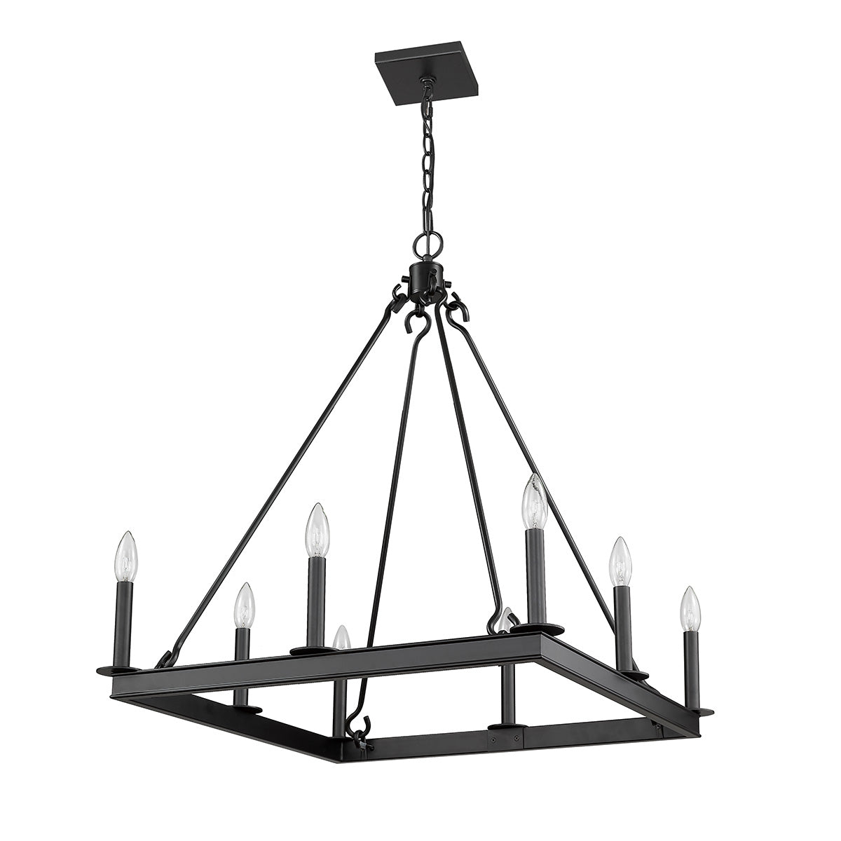 Chandelier Barclay - Noir mat 26" by Z - Lite | Luminaires & cie