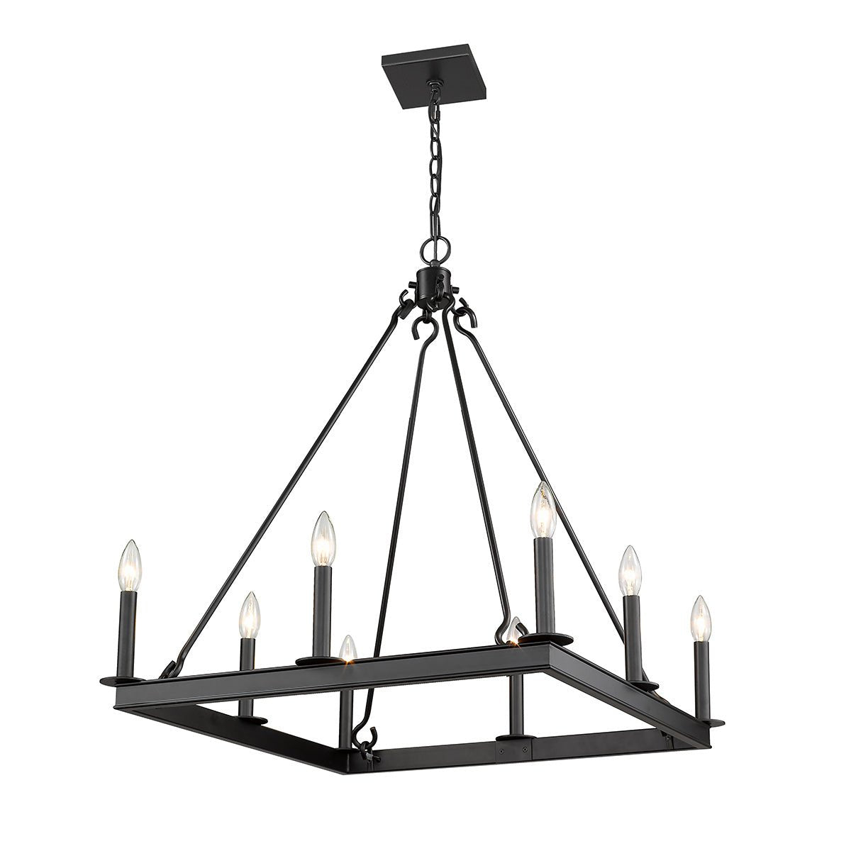 Chandelier Barclay - Noir mat 26" by Z - Lite | Luminaires & cie