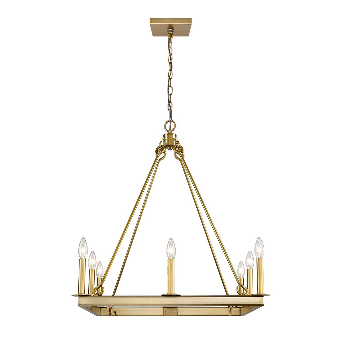 Chandelier Barclay - Laiton ancien 26" by Z - Lite | Luminaires & cie