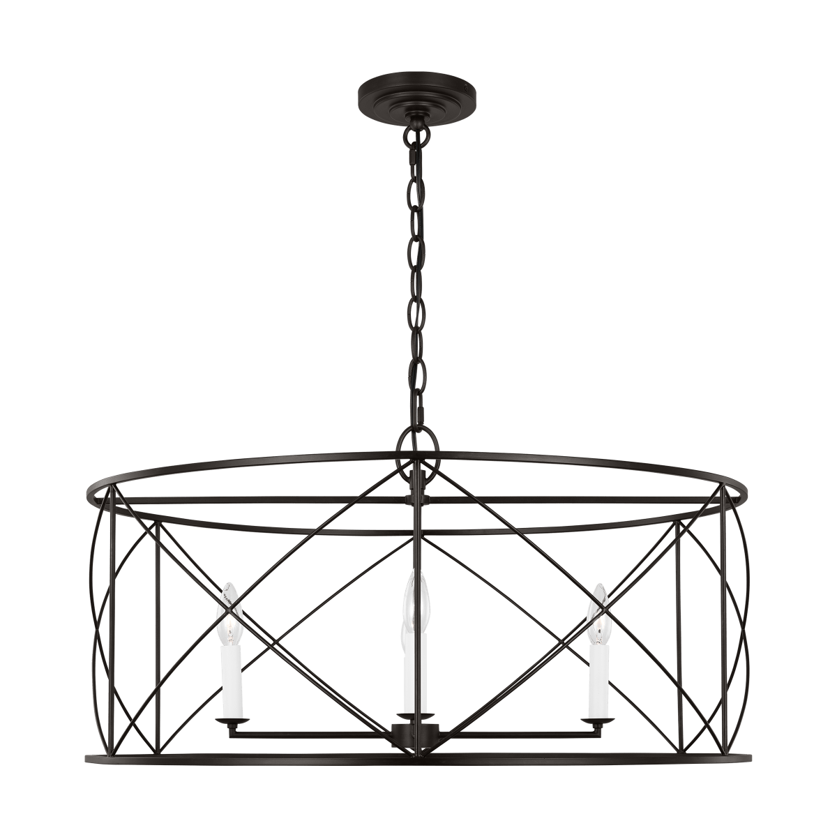 Chandelier Beatrix - Fer vieille 30" by Visual Comfort Studio | Luminaires & cie