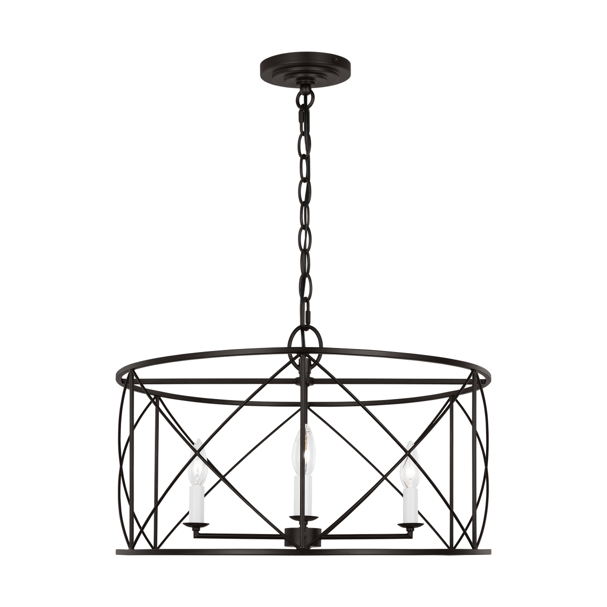Chandelier Beatrix - Fer vieille 22" by Visual Comfort Studio | Luminaires & cie