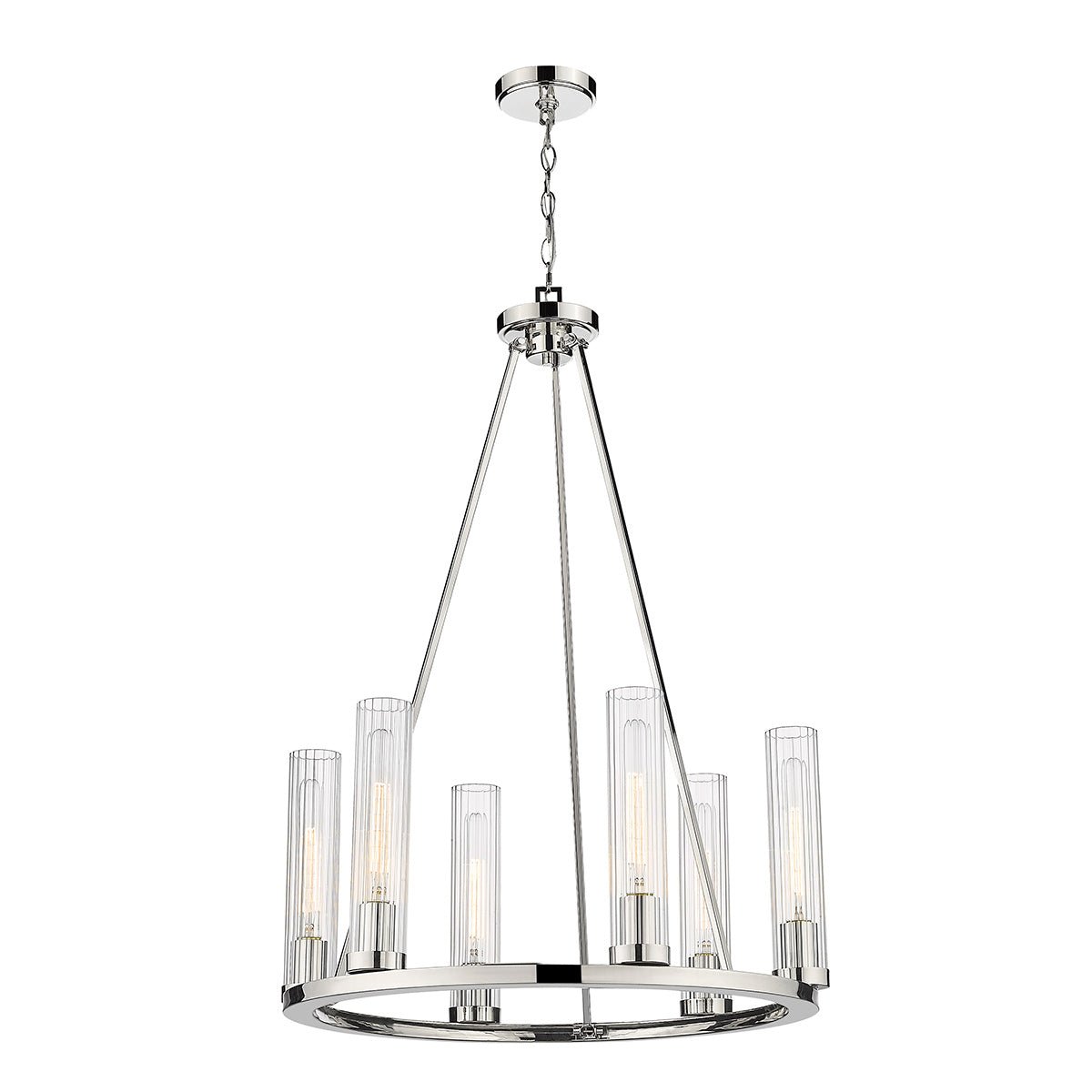 Chandelier Beau - Nickel poli 26" by Z - Lite | Luminaires & cie