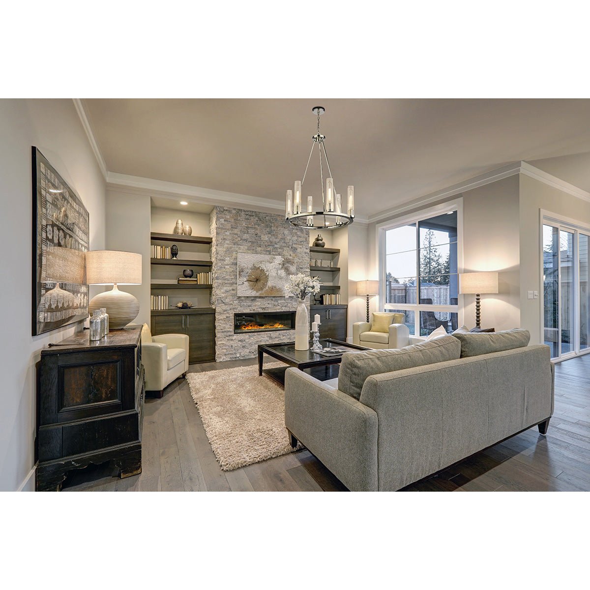 Chandelier Beau - Nickel poli 26" by Z - Lite | Luminaires & cie