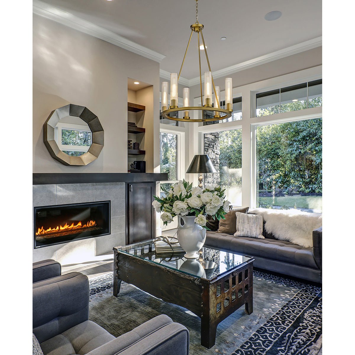 Chandelier Beau - Laiton frotté 26" by Z - Lite | Luminaires & cie