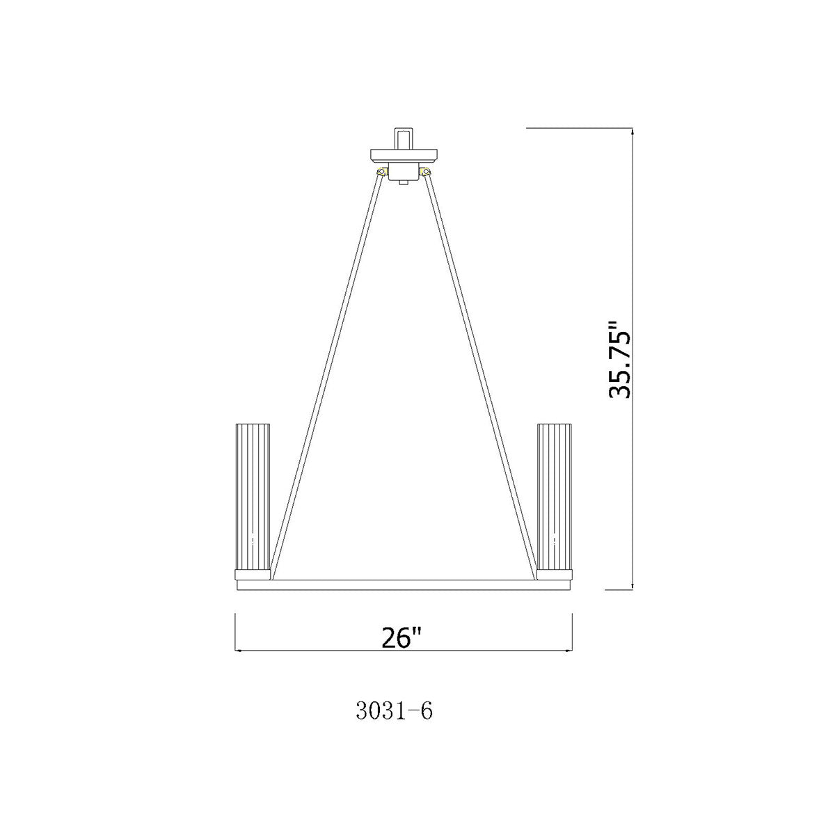 Chandelier Beau - Laiton frotté 26" by Z - Lite | Luminaires & cie