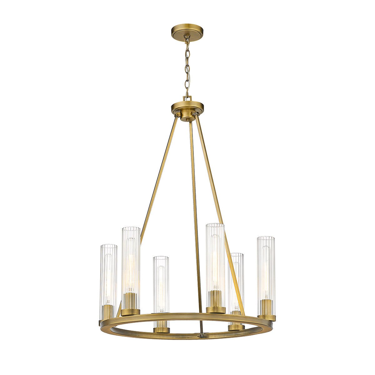 Chandelier Beau - Laiton frotté 26" by Z - Lite | Luminaires & cie