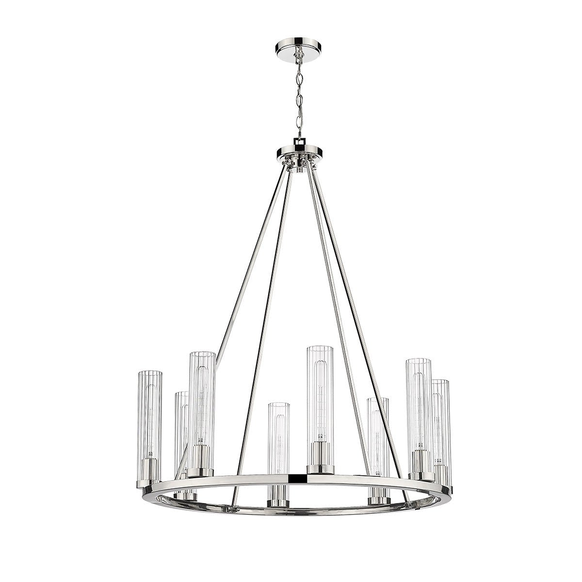 Chandelier Beau - Nickel poli 33" by Z - Lite | Luminaires & cie