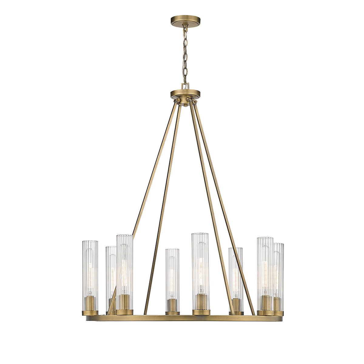 Chandelier Beau - Laiton frotté 33" by Z - Lite | Luminaires & cie
