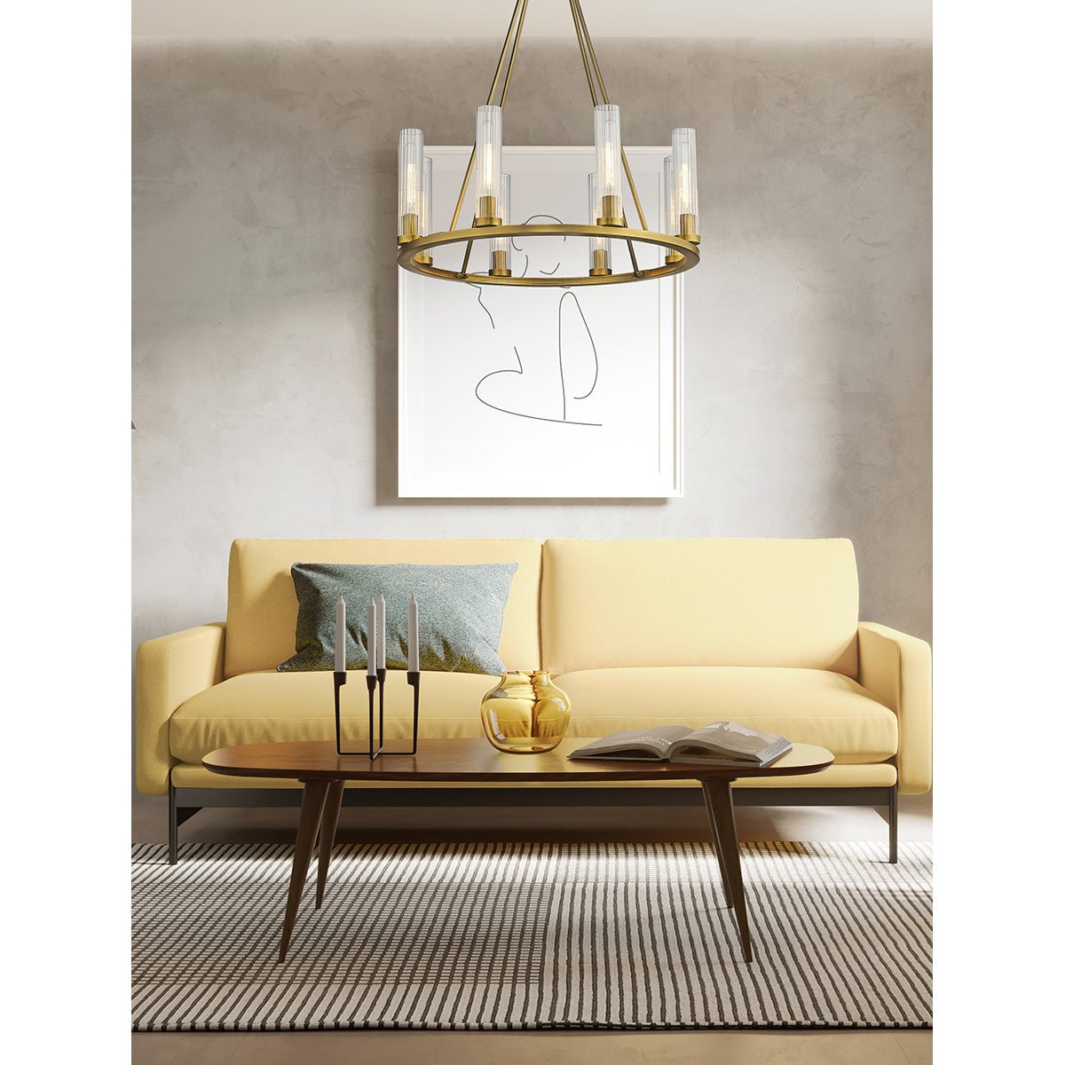 Chandelier Beau - Laiton frotté 33" by Z - Lite | Luminaires & cie