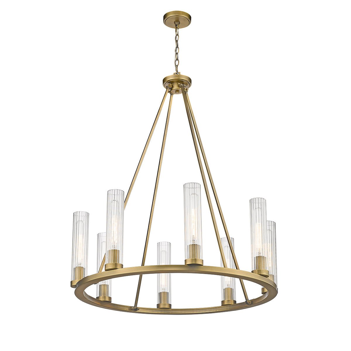 Chandelier Beau - Laiton frotté 33" by Z - Lite | Luminaires & cie