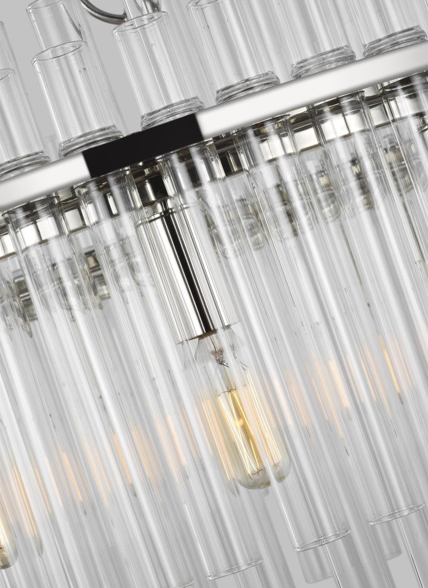 Chandelier Beckett - Nickel poli 24" by Visual Comfort Studio | Luminaires & cie