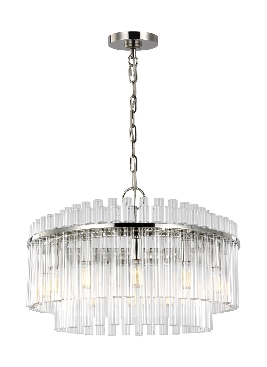 Chandelier Beckett - Nickel poli 24" by Visual Comfort Studio | Luminaires & cie