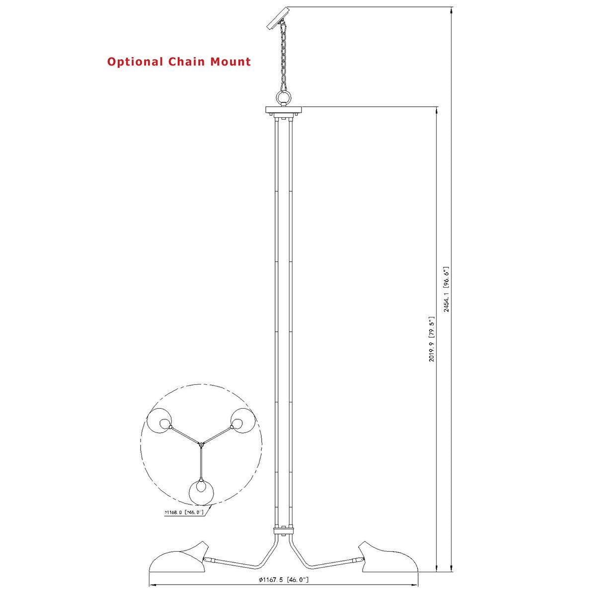 Chandelier Bellamy - 46" by Z - Lite | Luminaires & cie