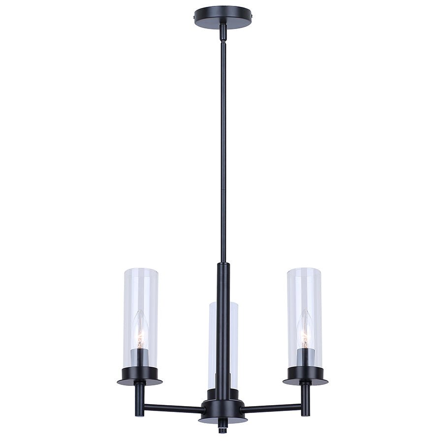 Chandelier Benson - Noir 16" by Canarm | Luminaires & cie