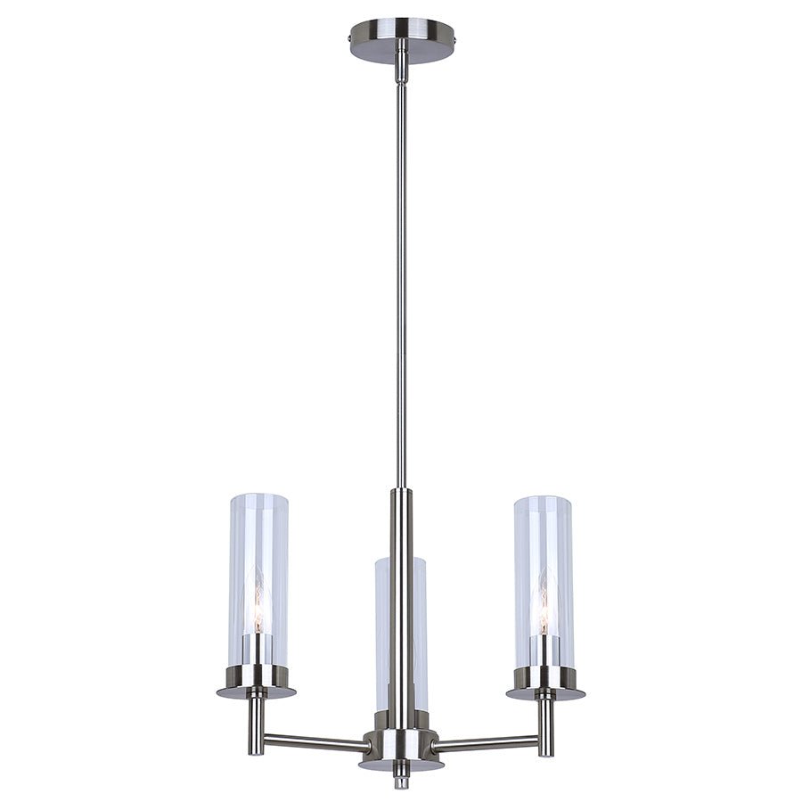 Chandelier Benson - Nickel brossé 16" by Canarm | Luminaires & cie