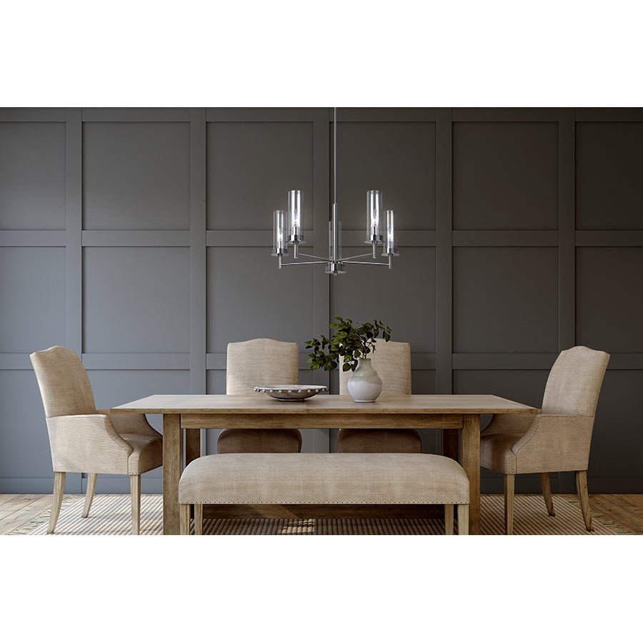 Chandelier Benson - Nickel brossé 23" by Canarm | Luminaires & cie