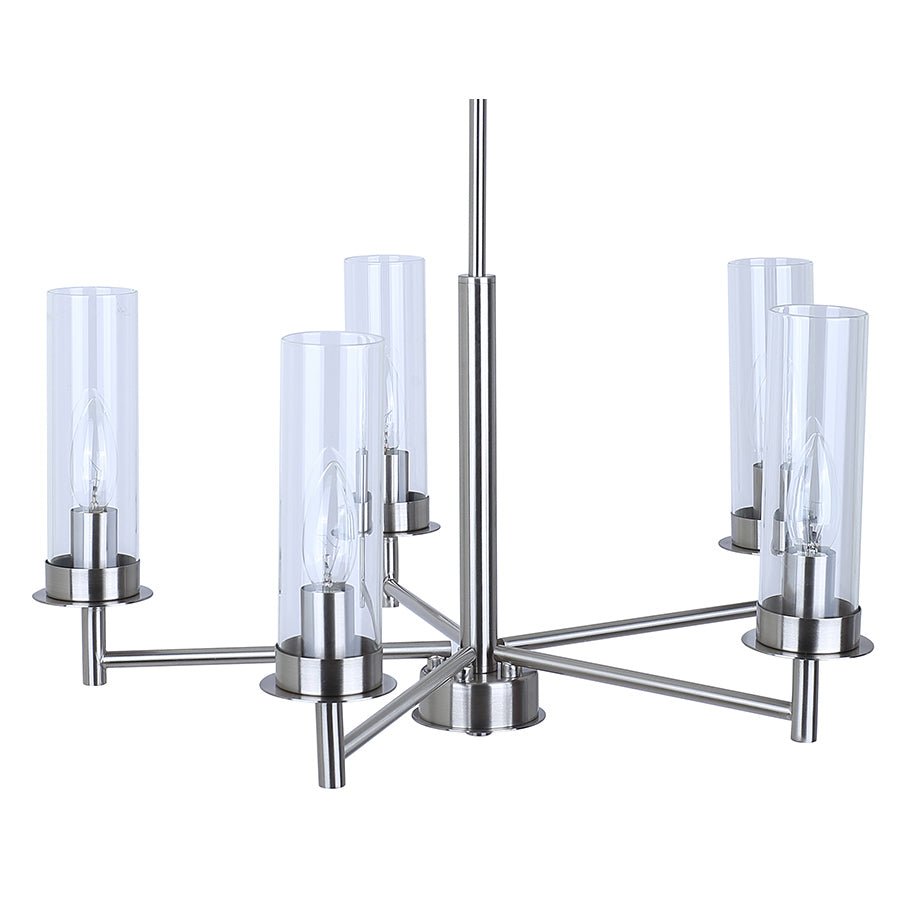 Chandelier Benson - Nickel brossé 23" by Canarm | Luminaires & cie