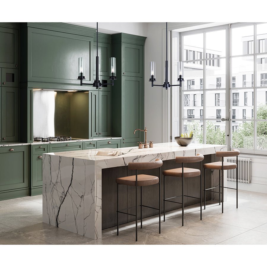 Chandelier Benson - Nickel brossé 23" by Canarm | Luminaires & cie