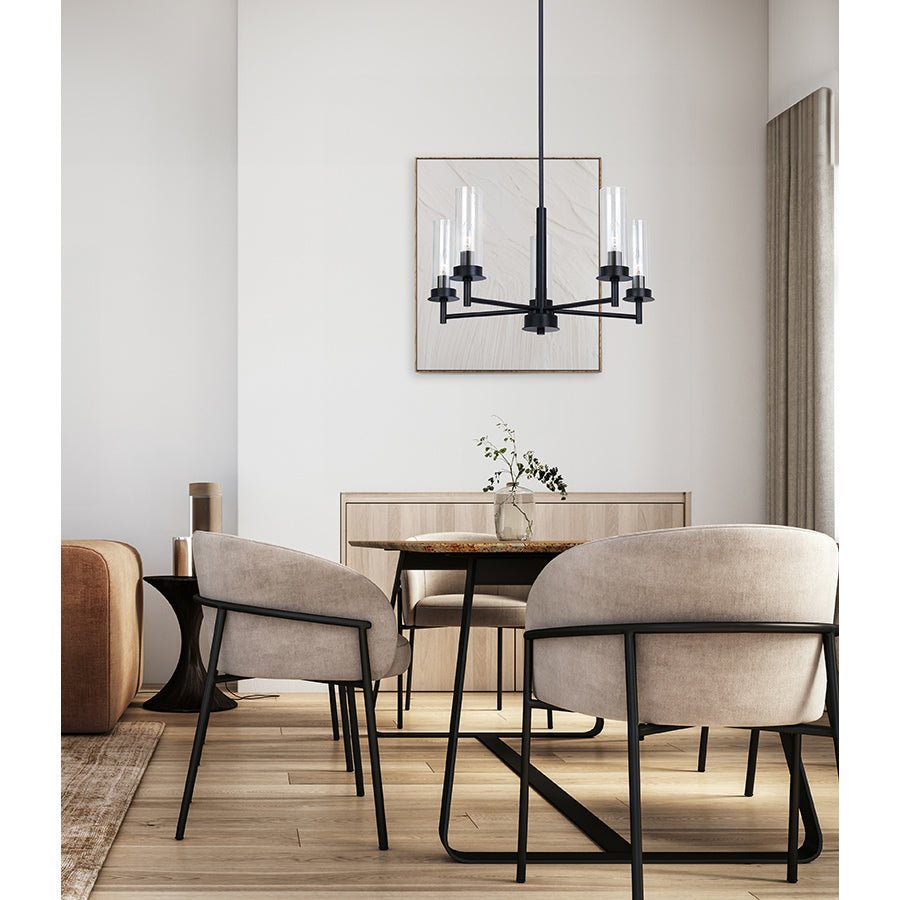 Chandelier Benson - Nickel brossé 23" by Canarm | Luminaires & cie