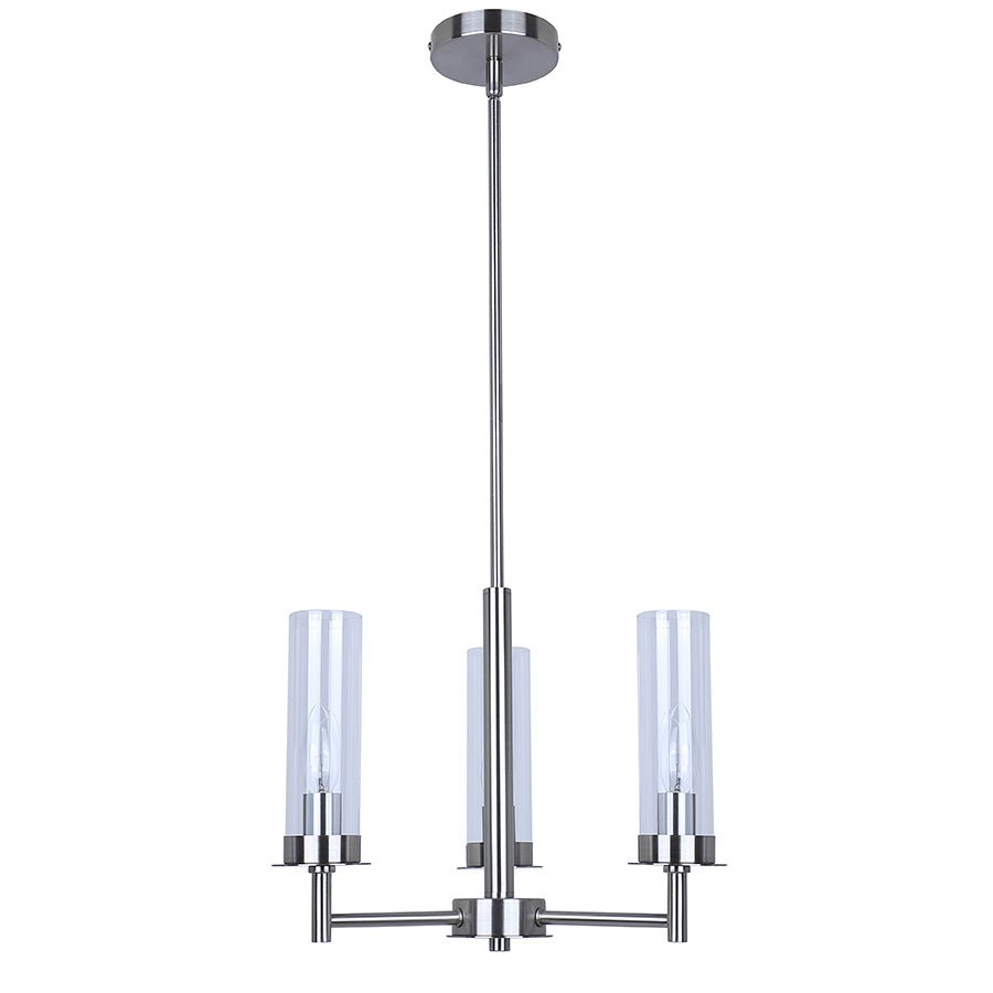 Chandelier Benson - Nickel brossé 23" by Canarm | Luminaires & cie