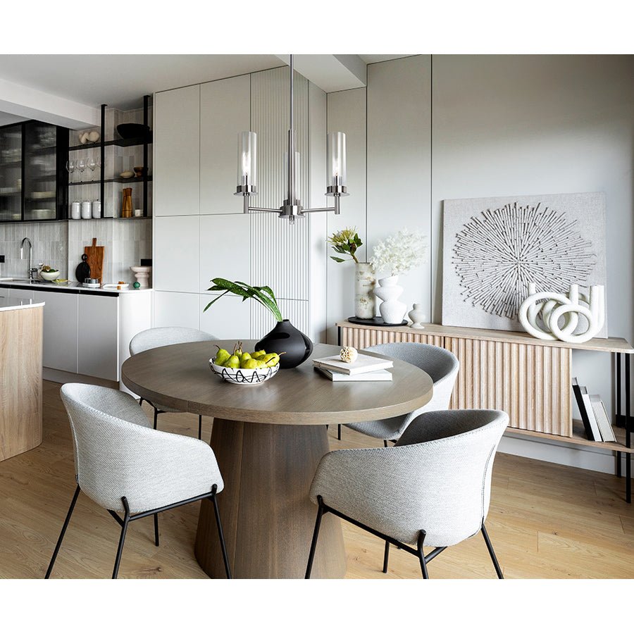 Chandelier Benson - Nickel brossé 23" by Canarm | Luminaires & cie