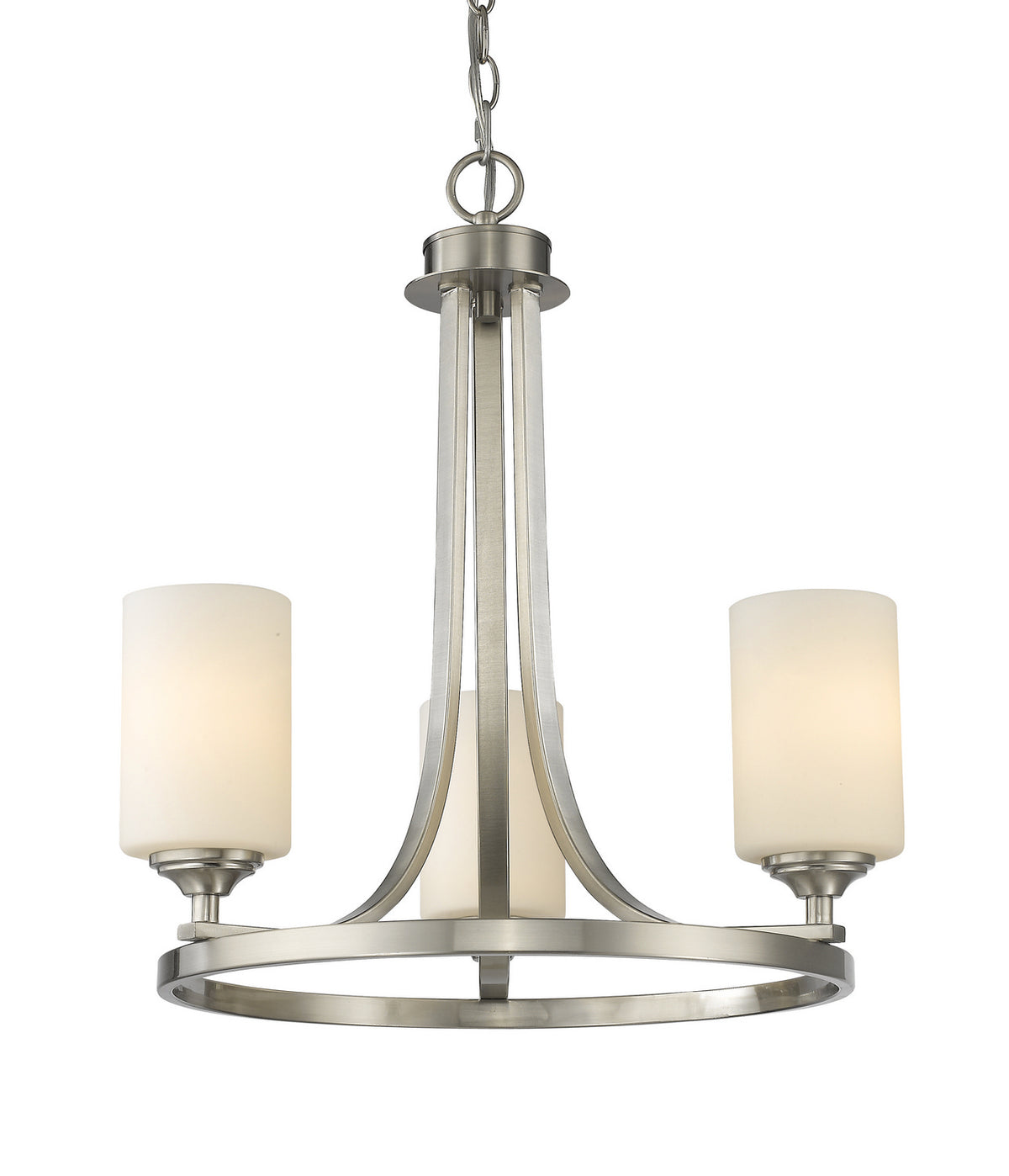 Lustre Bordeaux Nickel brossé, 19 3/8" – Z-Lite