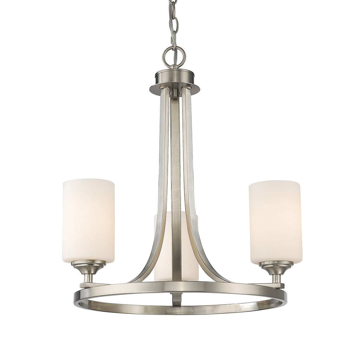 Chandelier Bordeaux - Nickel brossé 19.38" by Z - Lite | Luminaires & cie