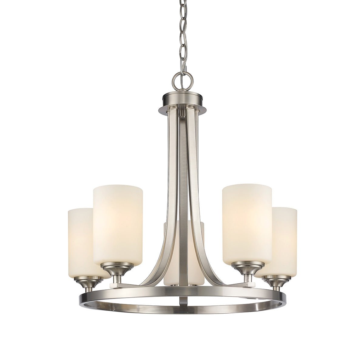Chandelier Bordeaux - Nickel brossé 21 1/2" by Z - Lite | Luminaires & cie