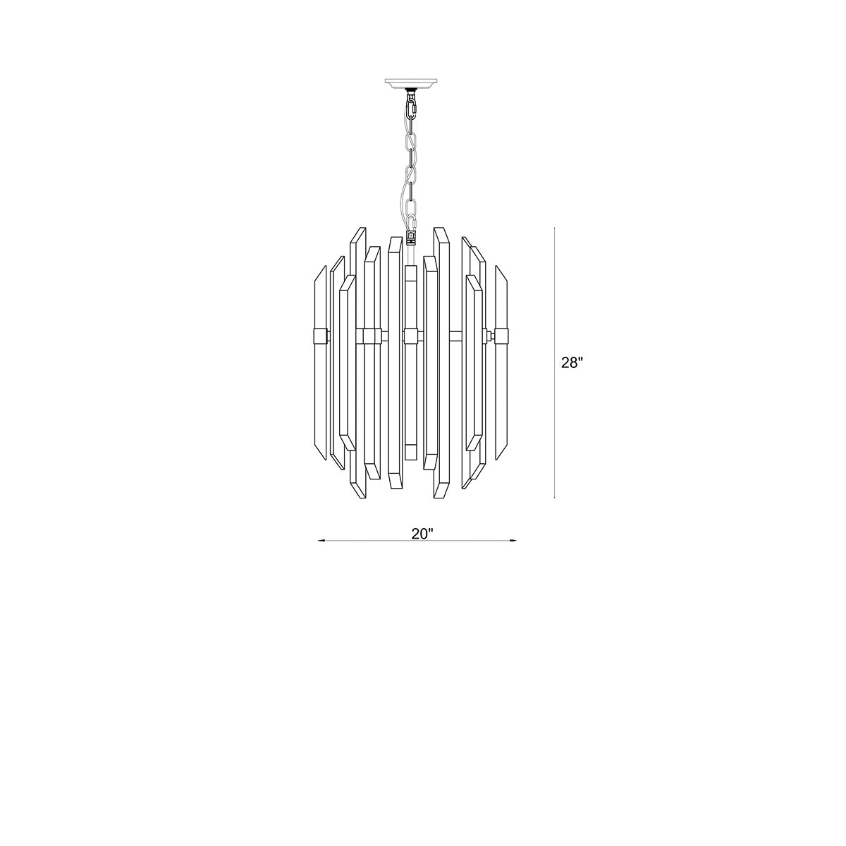 Chandelier Bova - 20" by Z - Lite | Luminaires & cie