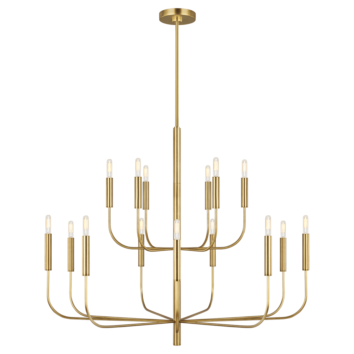Chandelier Brianna - Laiton brûlé 48 3/4" by Visual Comfort Studio | Luminaires & cie