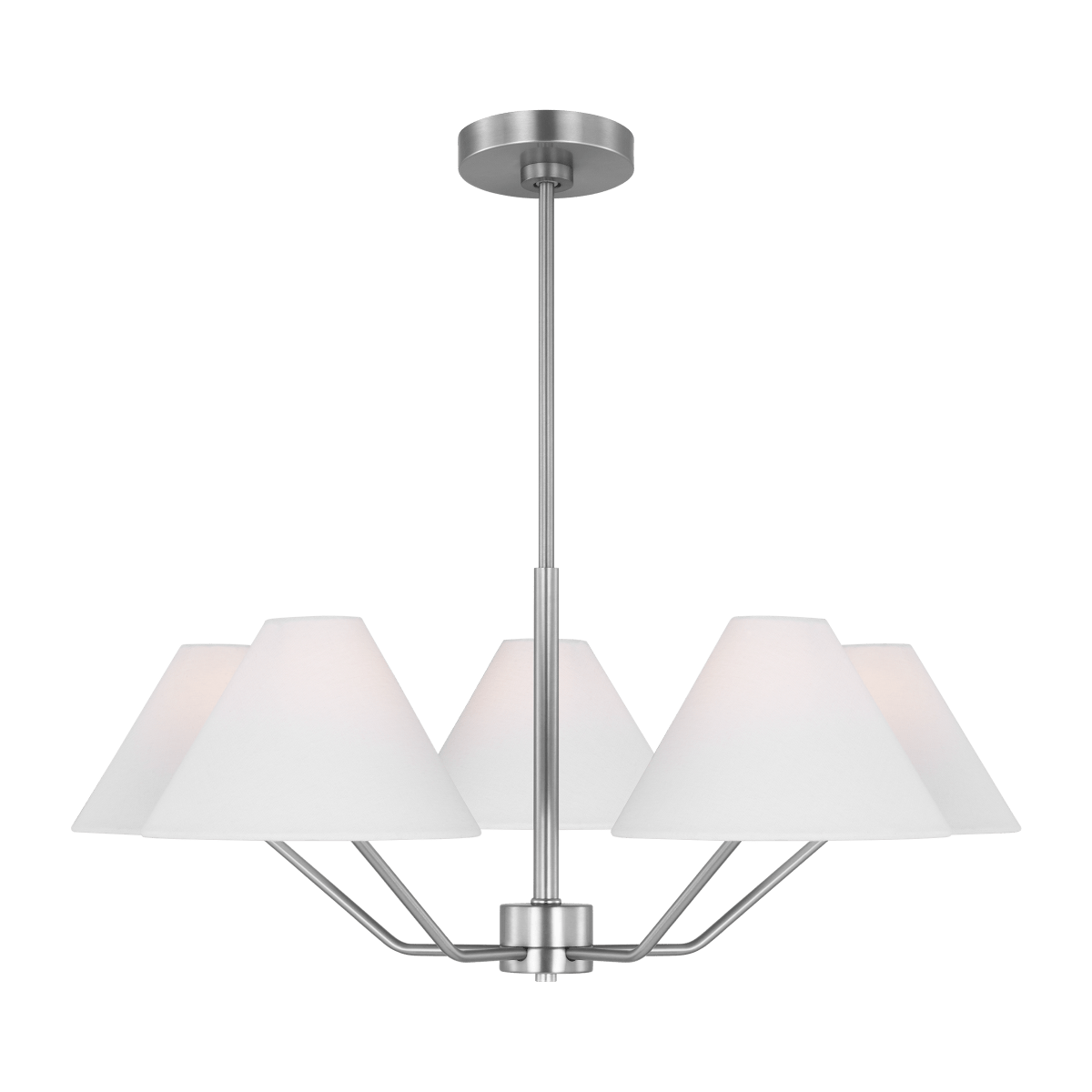 Chandelier Burke - Acier brossé 30" by Visual Comfort Studio | Luminaires & cie