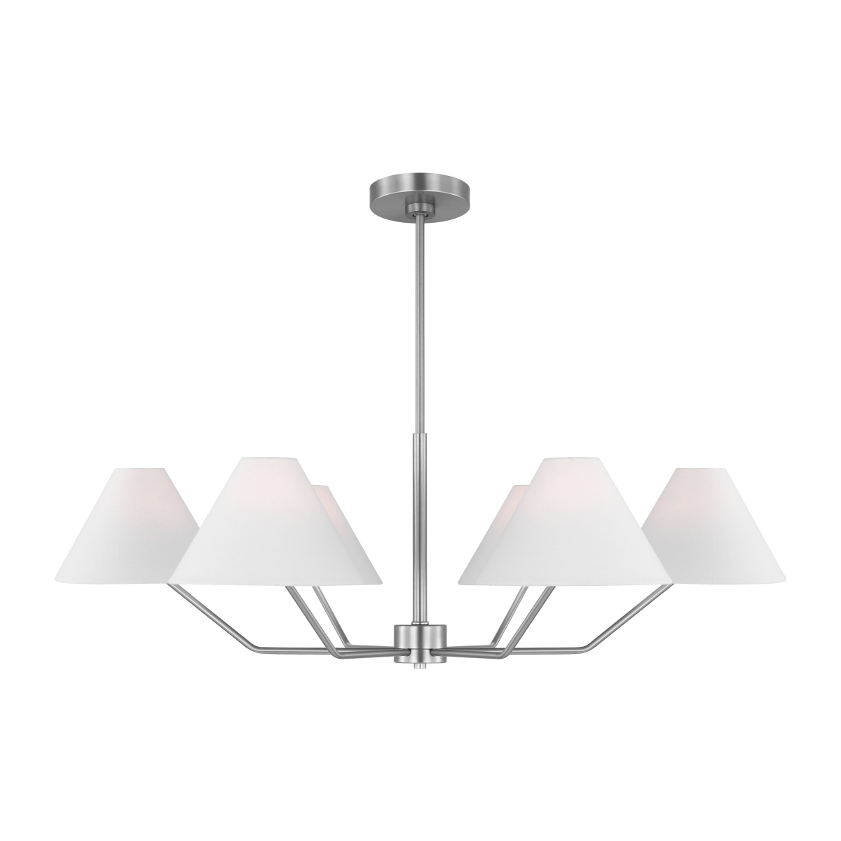 Chandelier Burke - Acier brossé 38" by Visual Comfort Studio | Luminaires & cie