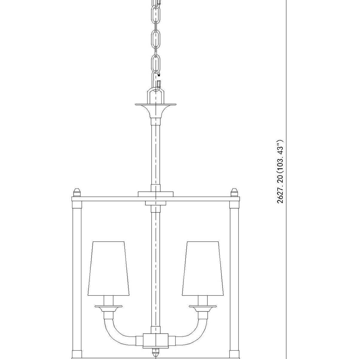Chandelier Cage Katerina - Nickel brossé 16" by Z - Lite | Luminaires & cie