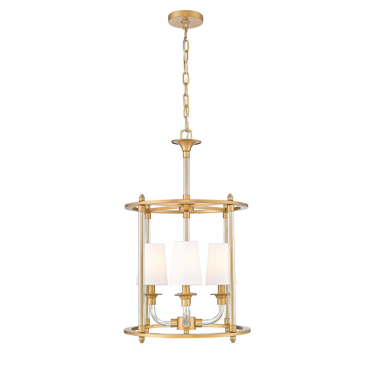 Chandelier Cage Katerina - Laiton frotté 16" by Z - Lite | Luminaires & cie