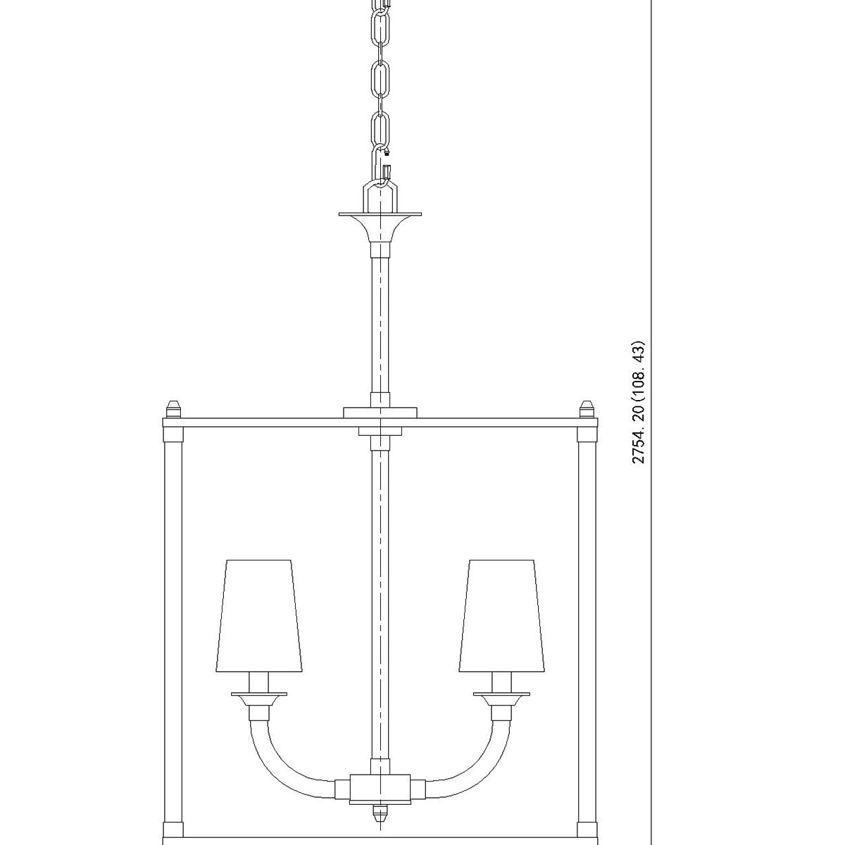 Chandelier Cage Katerina - Nickel brossé 20" by Z - Lite | Luminaires & cie