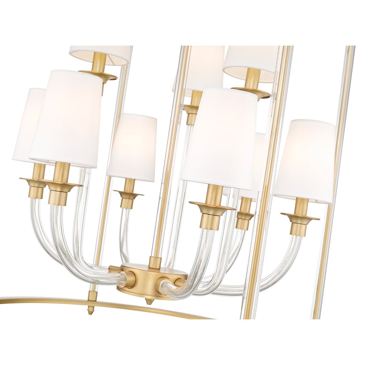 Chandelier Cage Katerina - Laiton frotté 28" by Z - Lite | Luminaires & cie
