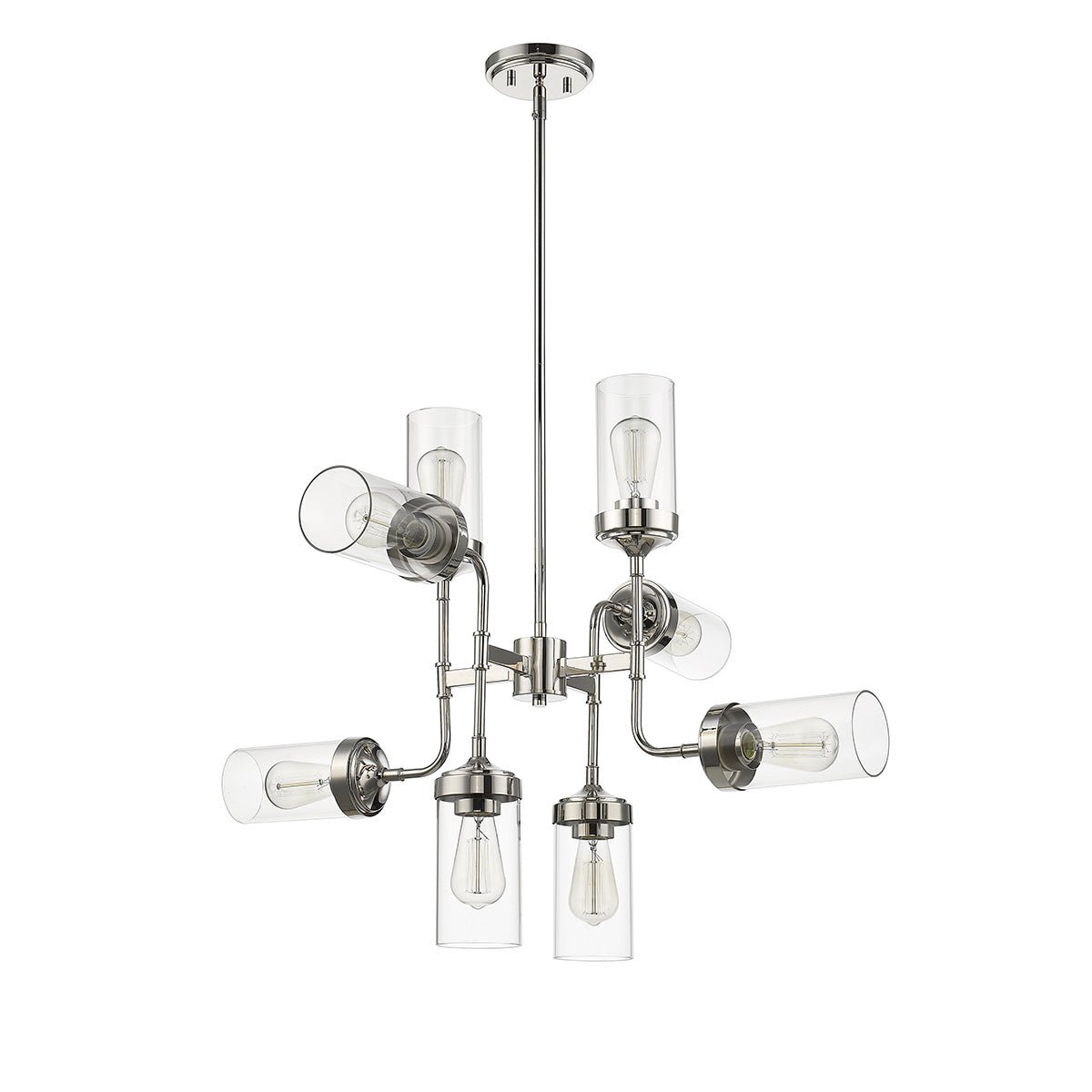 Chandelier Calliope - Nickel poli 32" by Z - Lite | Luminaires & cie