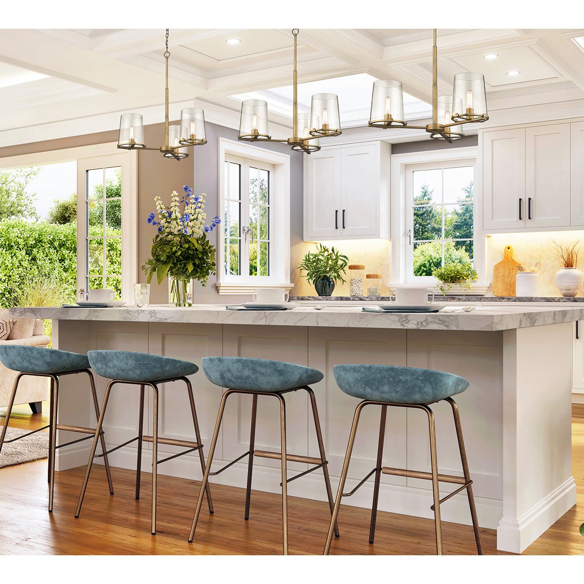 Chandelier Callista - Laiton frotté by Z - Lite | Luminaires & cie