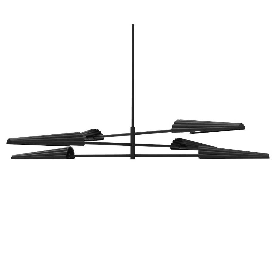 Chandelier Cassie - Noir mat by Dainolite | Luminaires & cie