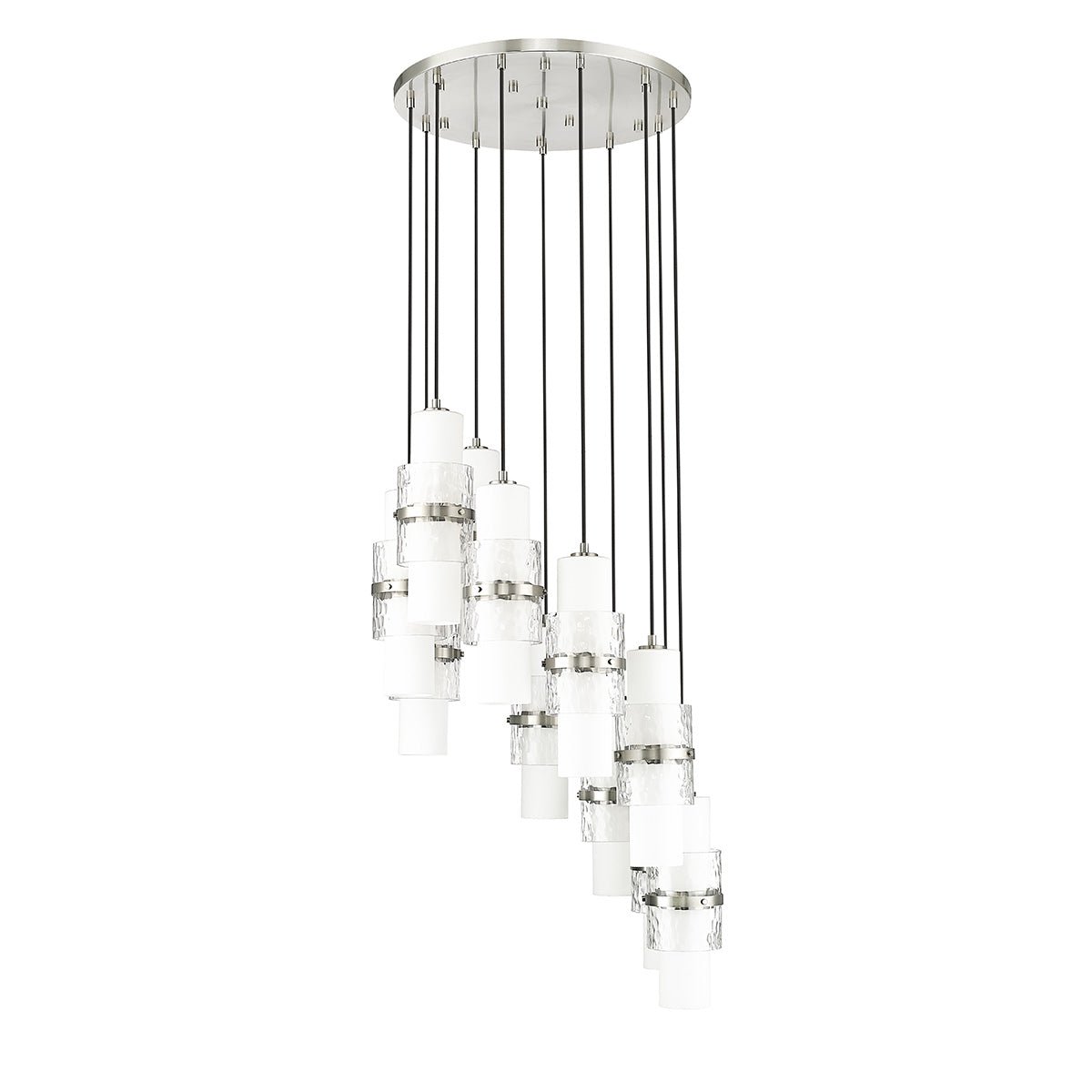 Chandelier Cayden - Nickel brossé 24" by Z - Lite | Luminaires & cie